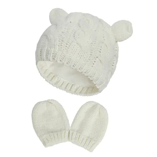 Children's Wool Knitted Ear Cap for Newborns (3-18 Months)