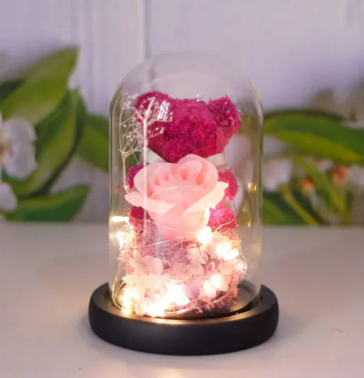 Eternal Rose Teddy Gift