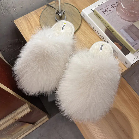 Soft Bottom Non-Slip Plush Slippers for Women