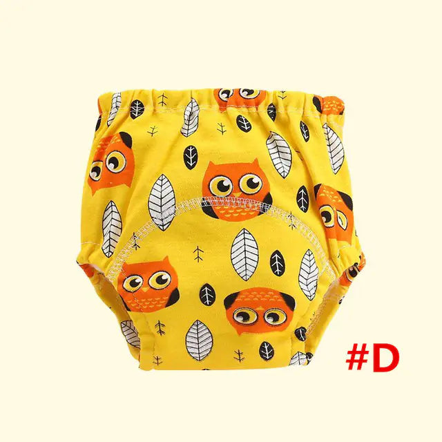 4-Layer Washable Cotton Gauze Baby Learning Pants