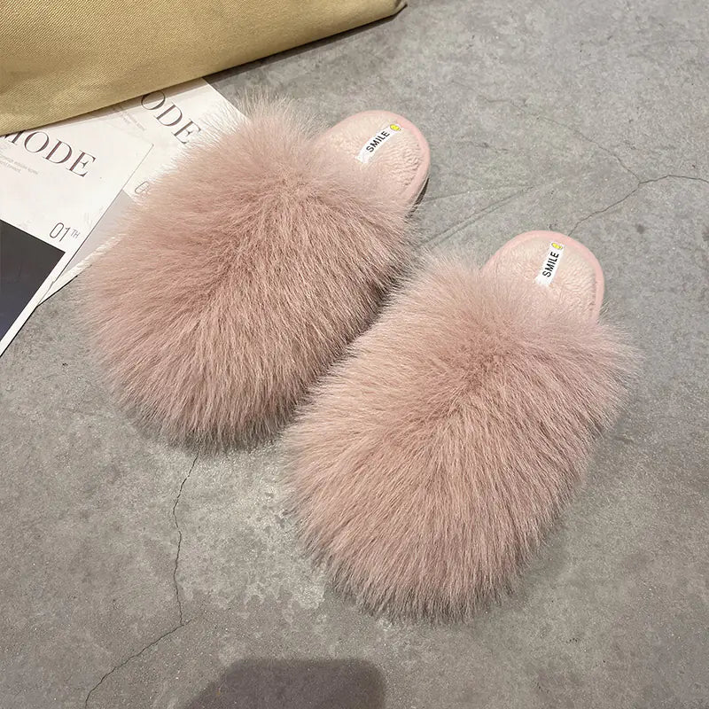 Soft Bottom Non-Slip Plush Slippers for Women