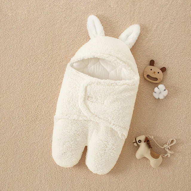 Fluffy Soft Newborn Sleeping Bag and Wrap Blanket