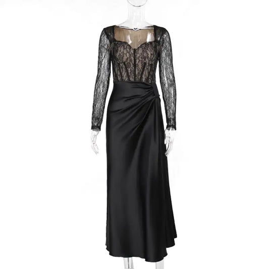 Slimming Long Sleeve Dress for Women's Fashion