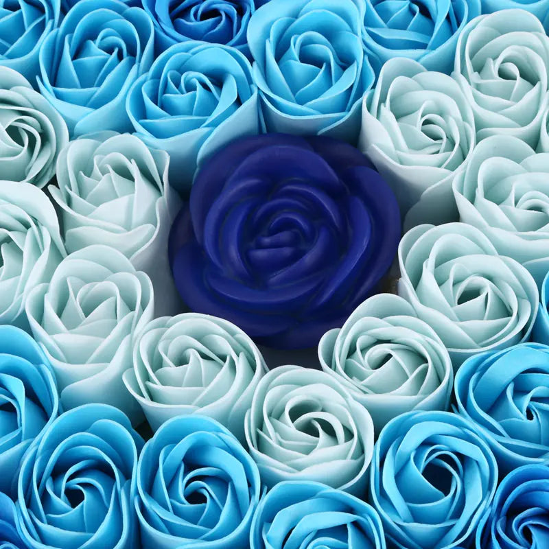 Gradient LED Heart-Shaped Soap Rose Gift Box