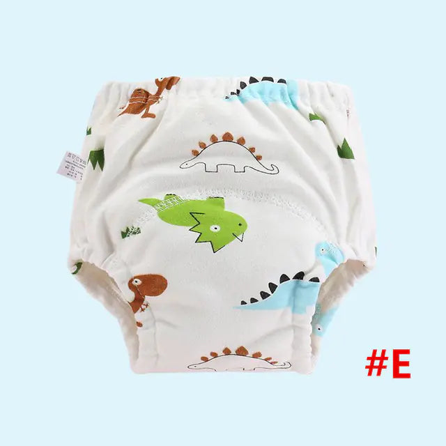4-Layer Washable Cotton Gauze Baby Learning Pants