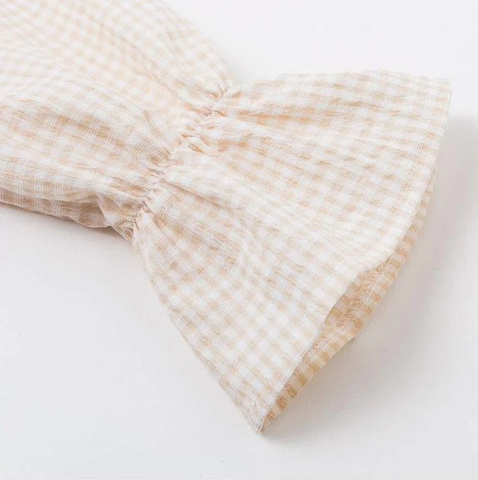 Off-Shoulder Long Sleeve Dress with Puff Sleeves