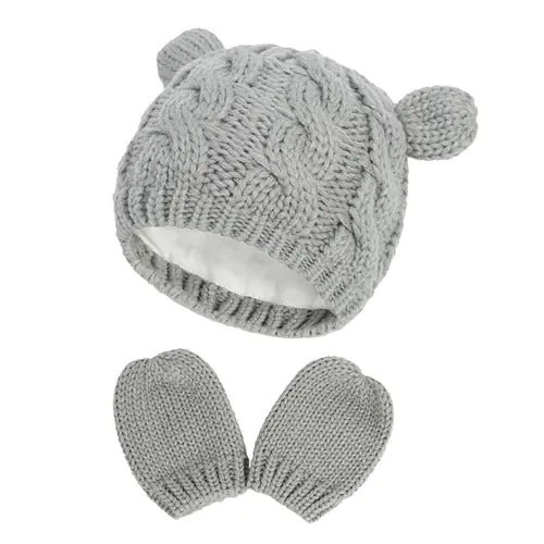 Children's Wool Knitted Ear Cap for Newborns (3-18 Months)