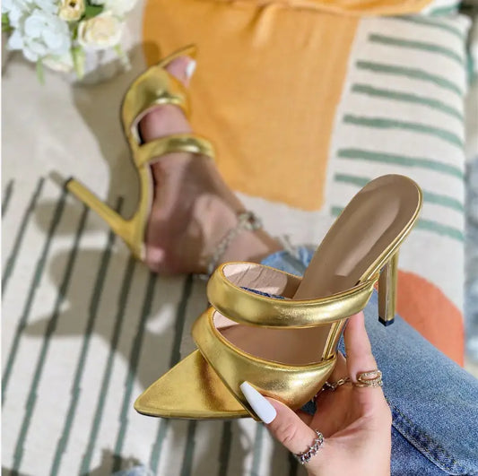 2023 Women's Pointed Toe High Heel Sandals (A6-65)