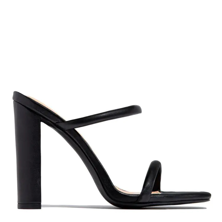 One Word Women's Plus Size Open Toe Thick Heel Sandals