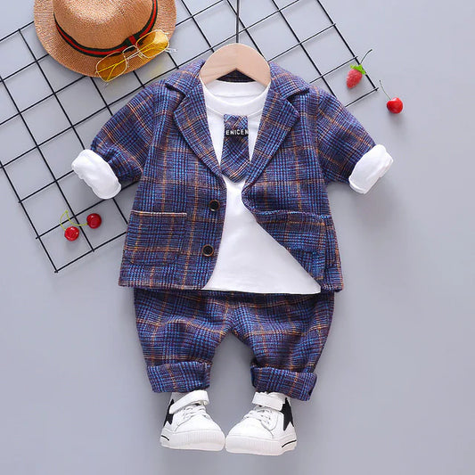 Boys' 3-Piece Spring and Autumn Outfit Set
