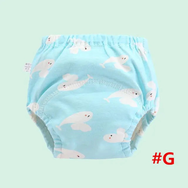 4-Layer Washable Cotton Gauze Baby Learning Pants