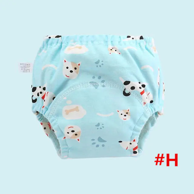 4-Layer Washable Cotton Gauze Baby Learning Pants