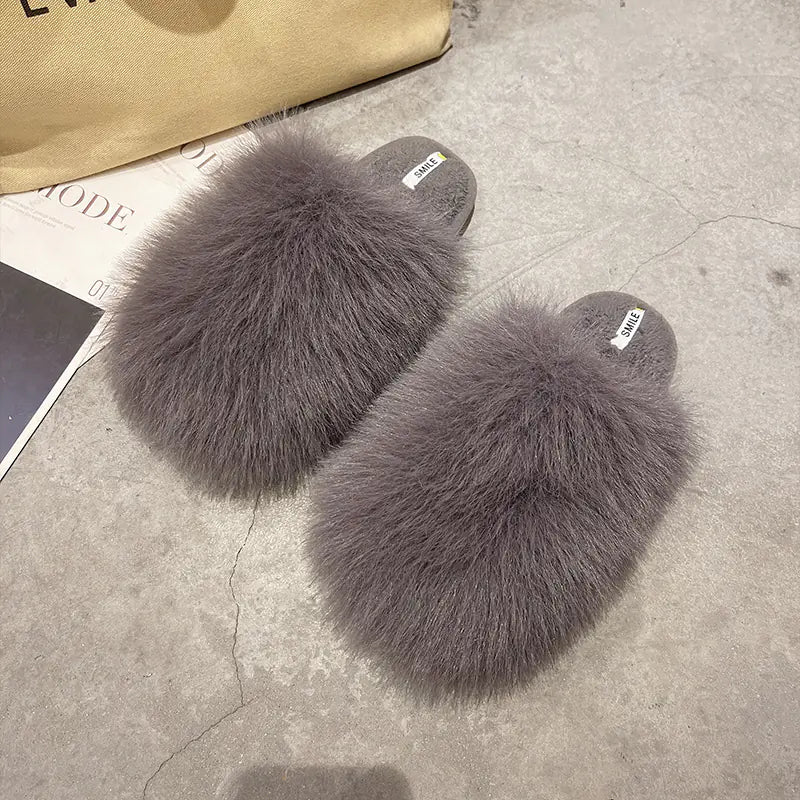 Soft Bottom Non-Slip Plush Slippers for Women