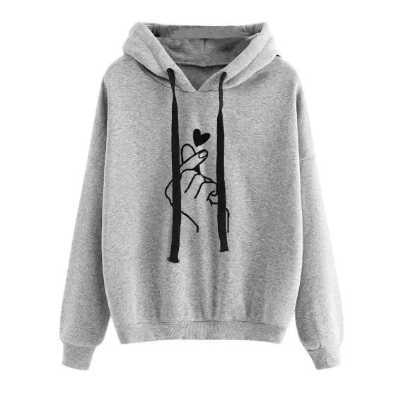 Casual Printed Hooded Sweater for Women