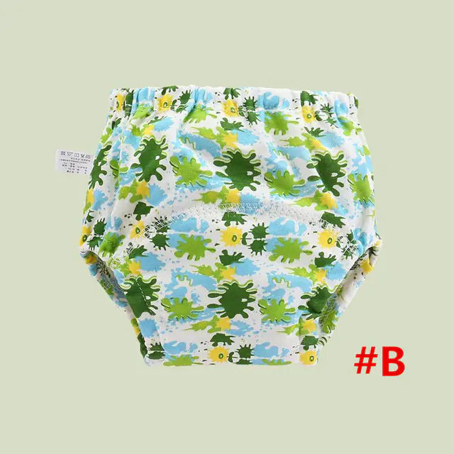 4-Layer Washable Cotton Gauze Baby Learning Pants