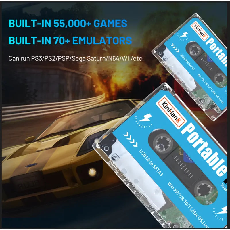 500GB Batocera Internal 55000 Plug-and-play External Mechanical Mobile Game Hard Disk