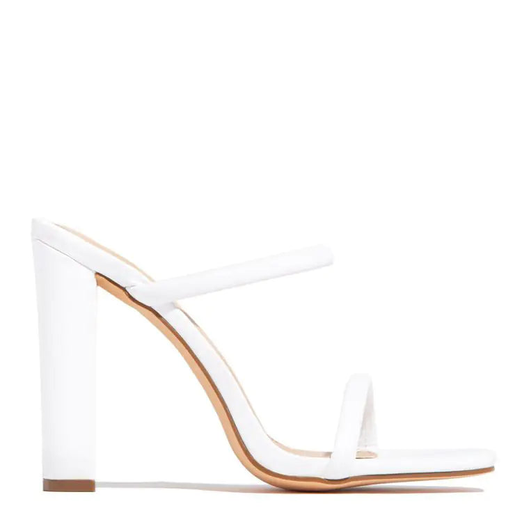 One Word Women's Plus Size Open Toe Thick Heel Sandals