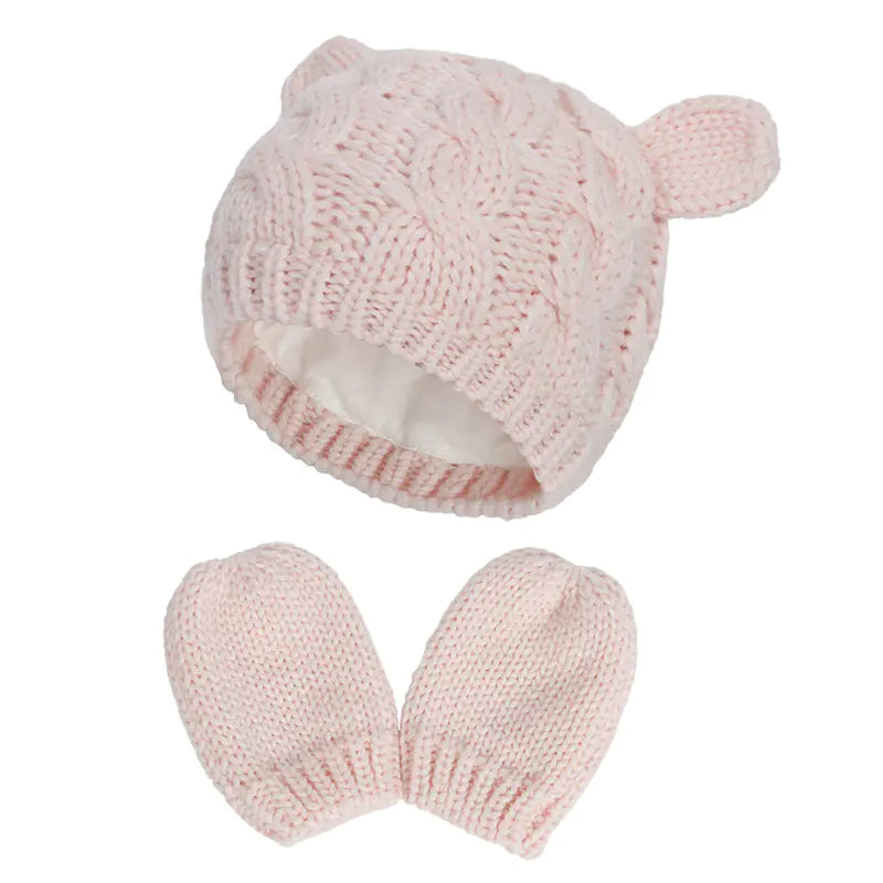 Children's Wool Knitted Ear Cap for Newborns (3-18 Months)