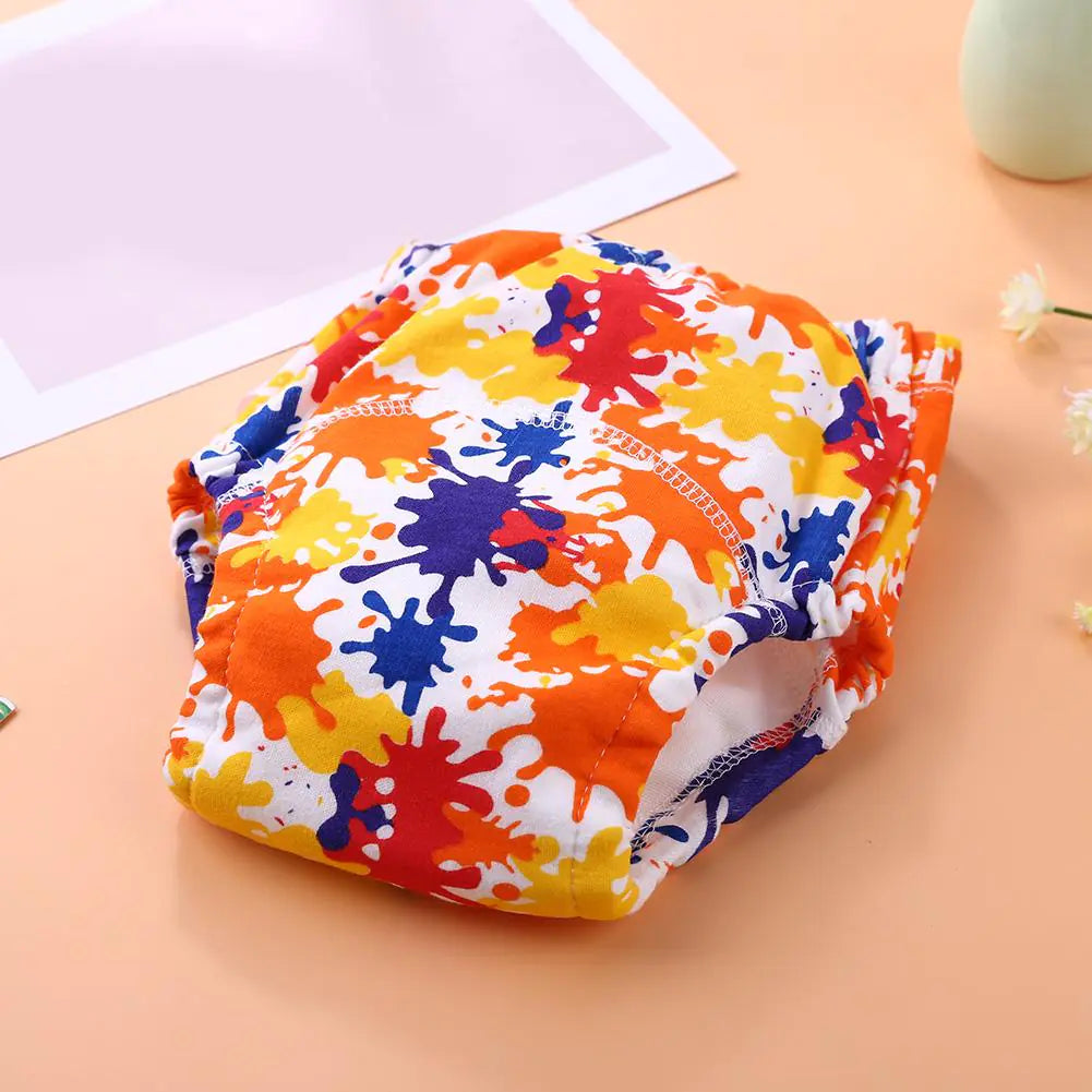 4-Layer Washable Cotton Gauze Baby Learning Pants