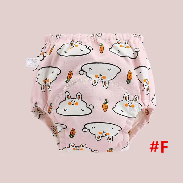 4-Layer Washable Cotton Gauze Baby Learning Pants